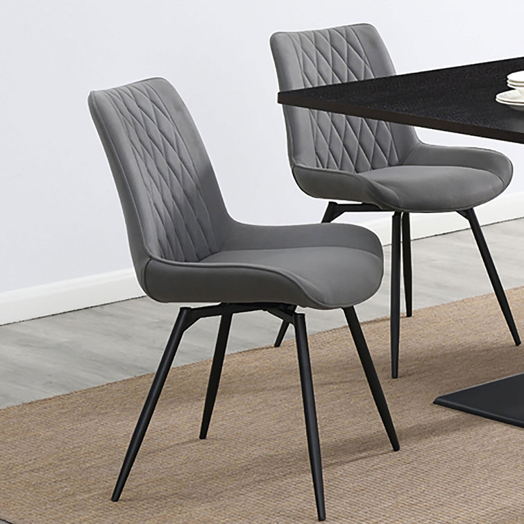 Gunmetal best sale dining chairs